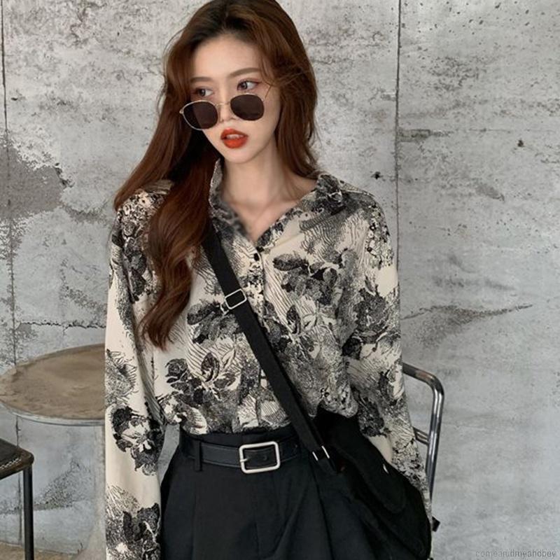 New Korean Retro BF Wind Loose Casual Long Sleeve Shirt | BigBuy360 - bigbuy360.vn