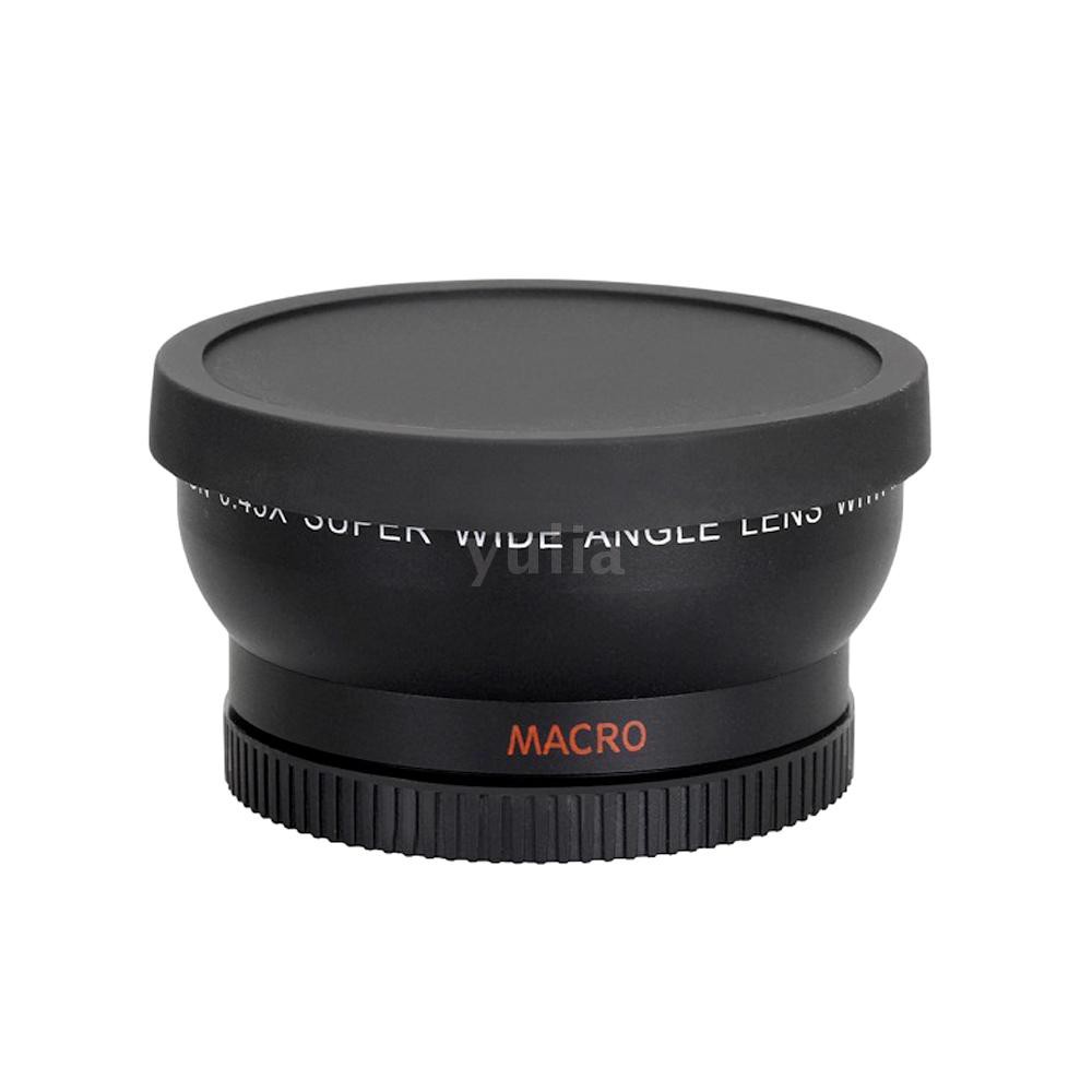 Ống kính 58mm 0.45X HD kèm lens Macro cho máy ảnh Canon Nikon Sony Pentax 58mm