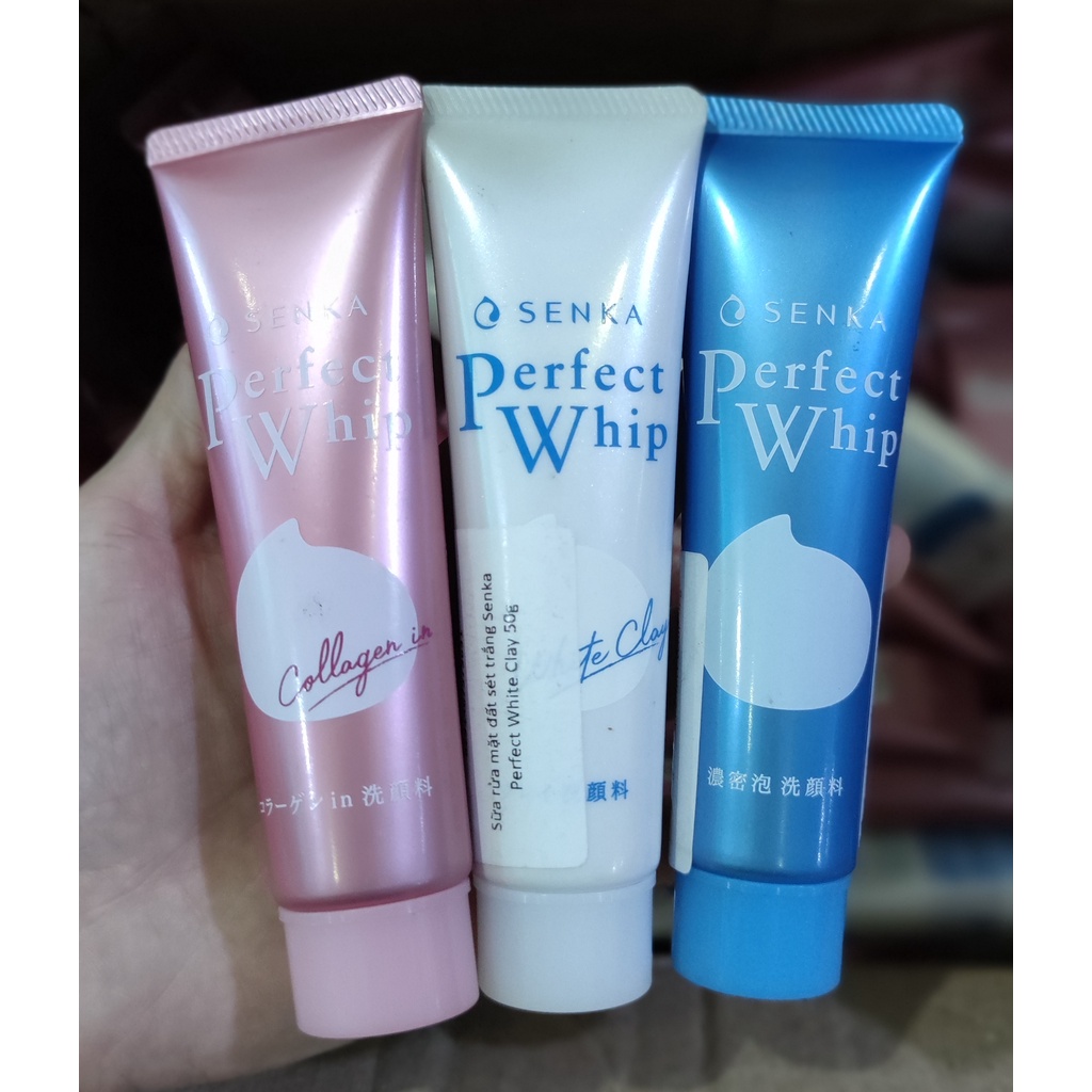 Sữa rửa mặt Senka Perfect Whip Acne Care 50g - hàng tặng