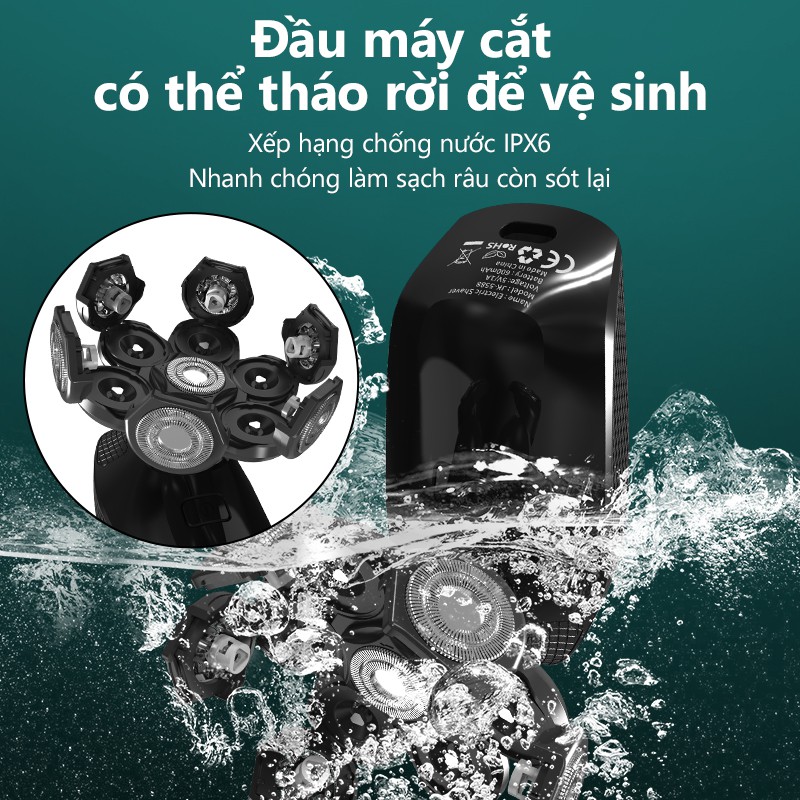 Tông đơ cắt tóc KENSEN 7D 5 trong 1 sạc USB tiện lợi