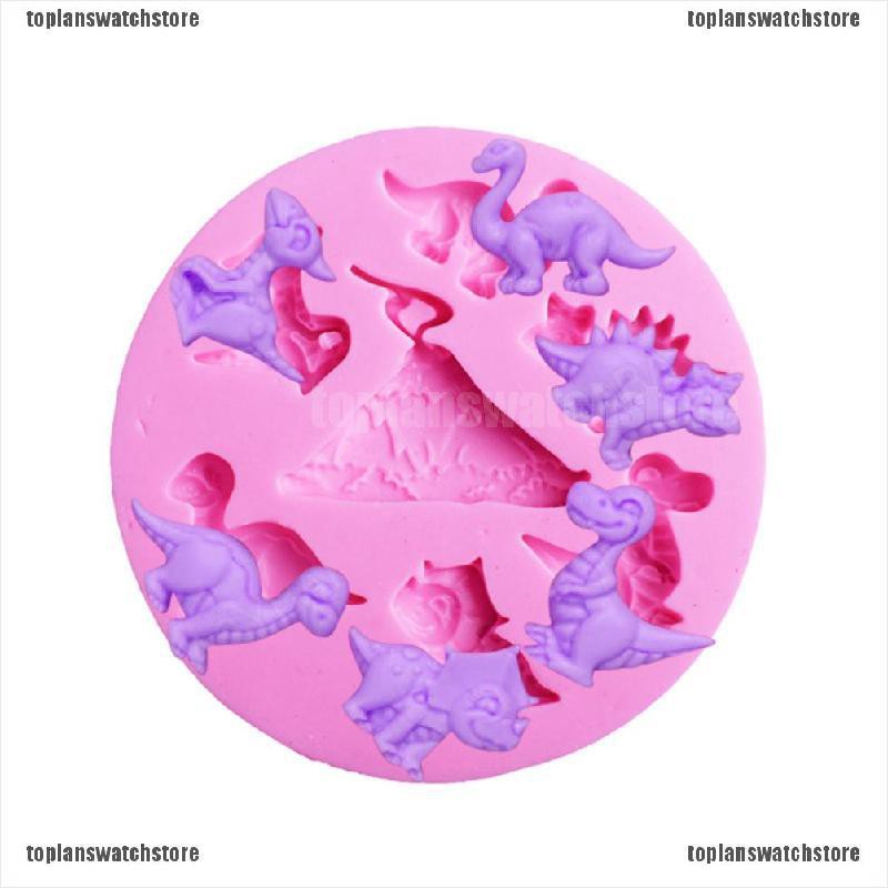 Khuôn silicone Tạo Hình Khủng Long Trang Trí Bánh