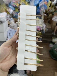Set 10 Kẹp Tóc Ngọc Trai Siêu Xinh