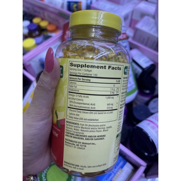 OMEGA 3 Dầu Cá Omega 3 Spring Valley hàng mỹ