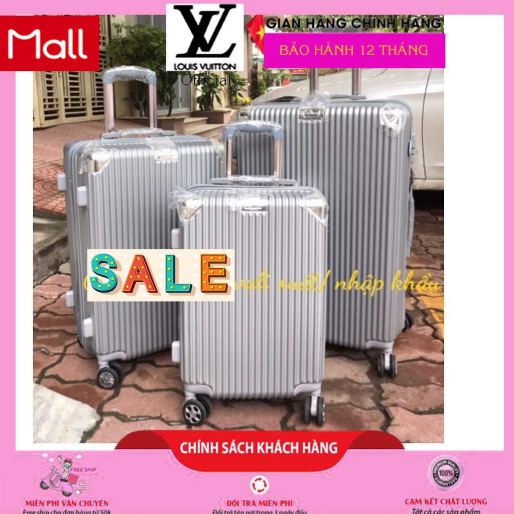 Vali Kéo Cao Cấp Chống xước và chống va đập. Góc,tay đẩy bằng inox ko rỉ.Hàng có sẵn, ko cần order