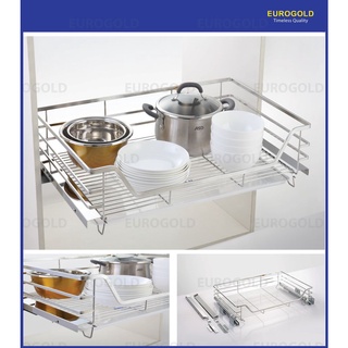 [Sale] Giá xoong nồi inox 304 cao cấp Eurogold gắn cánh âm tủ ,Cấu tạo chắc chắn, chịu lực tốt, bền với thời gian