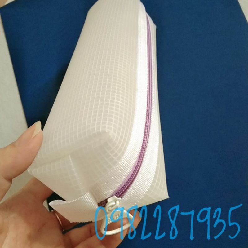 Ví bút lưới tròn trong suốt, bóp đựng viết