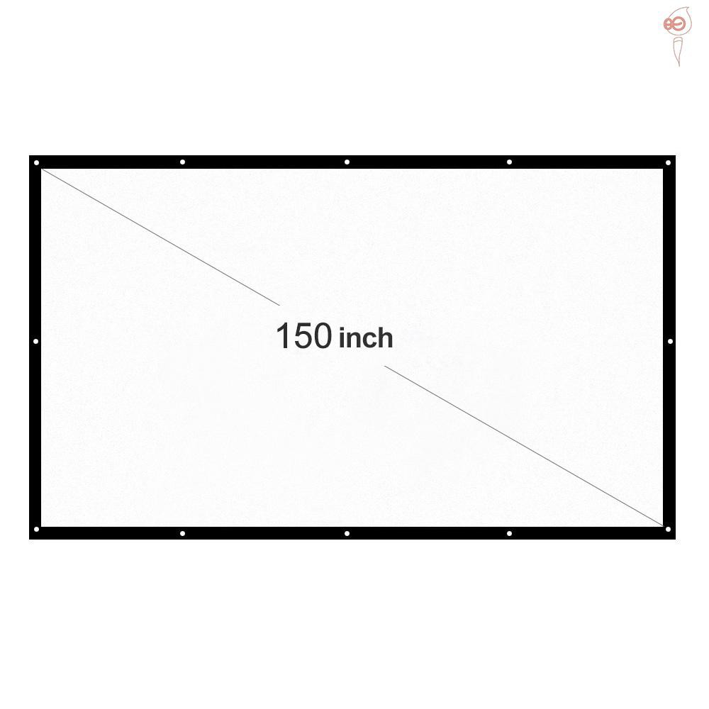 Màn Chiếu Treo Tường H150 150 '' Hd 16: 9 Dacron 150 Inch