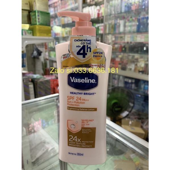 DƯỠNG THẾ TRẮNG DA VASELINE 350ML ĐỦ MÀU [CHÍNH HÃNG 100%]