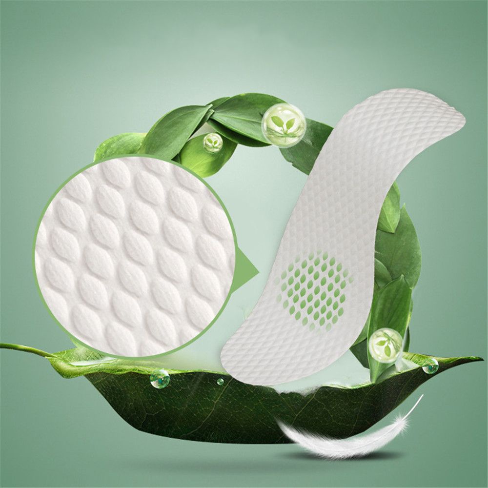 Bộ 10 Cặp Miếng Lót Giày Mềm Mại Thoáng Khí Thấm Hút Mồ Hôi Dùng Một Lần Cho Nam Và Nữ