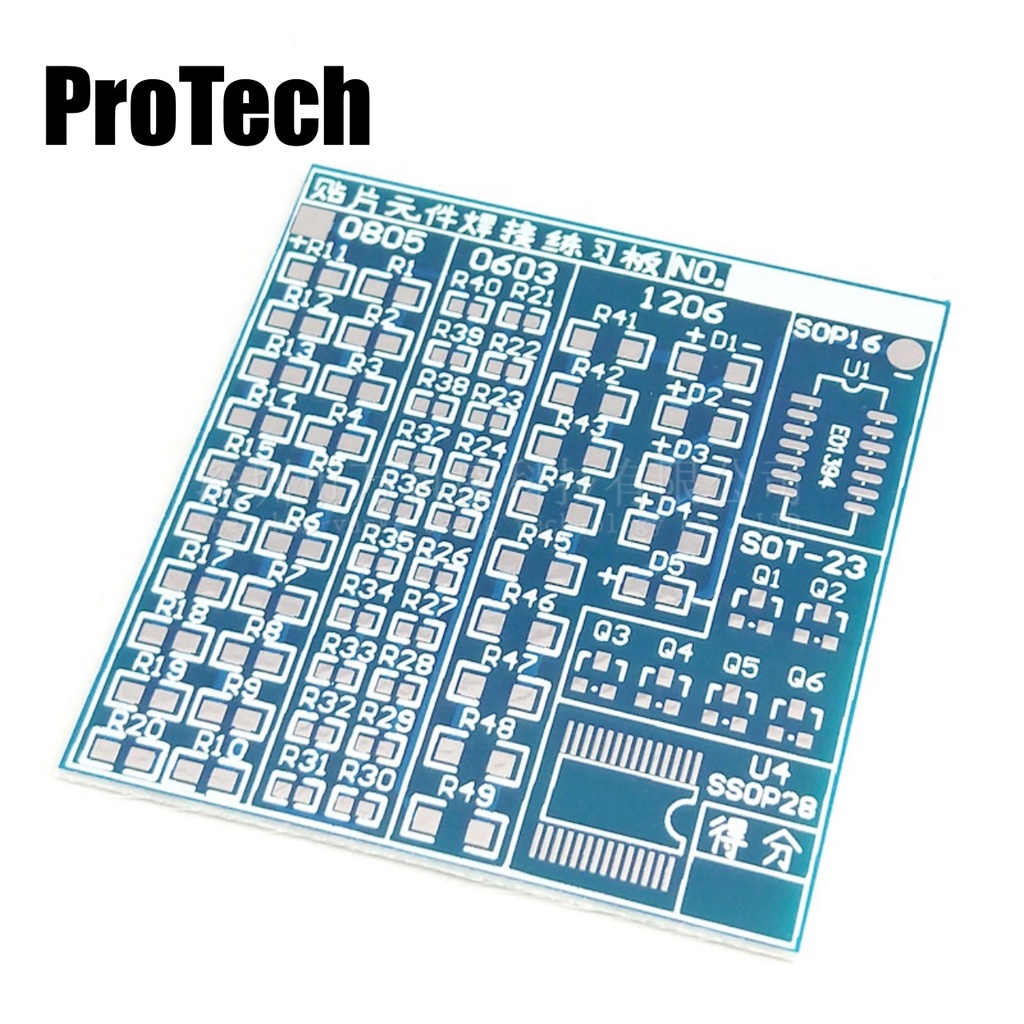 Bảng mạch thực hành hàn linh kiện, tập hàn linh kiện dán SMD