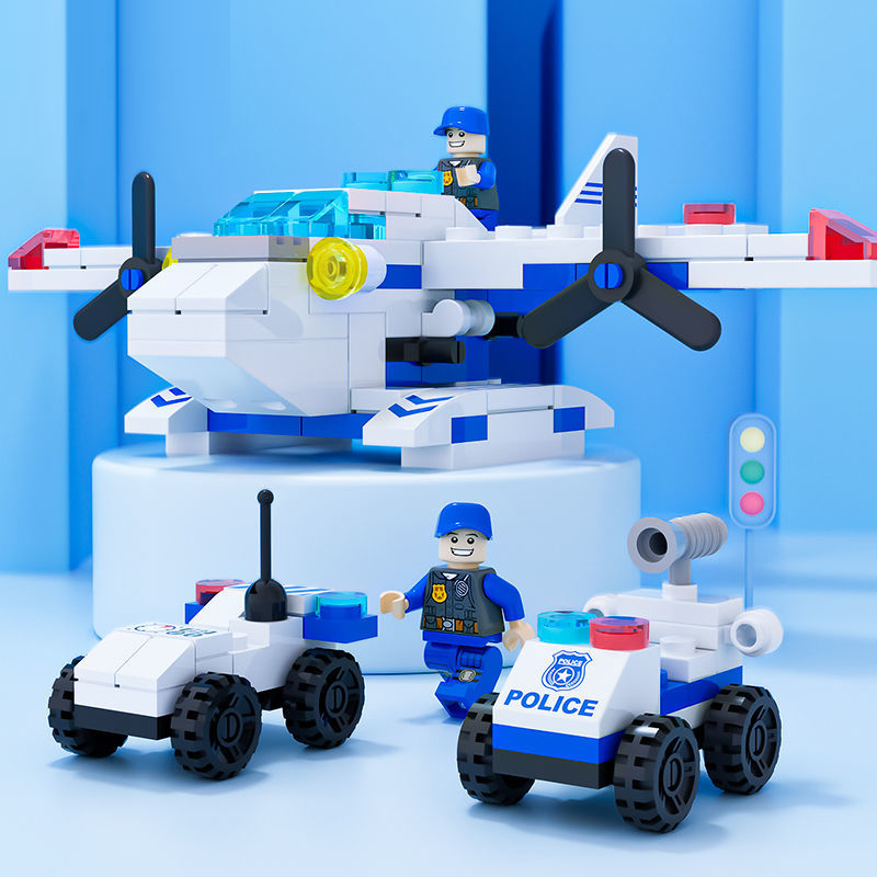 Bộ Đồ Chơi Lắp Ráp Mô Hình Xe Cứu Hỏa Mini Dành Cho Trẻ Em