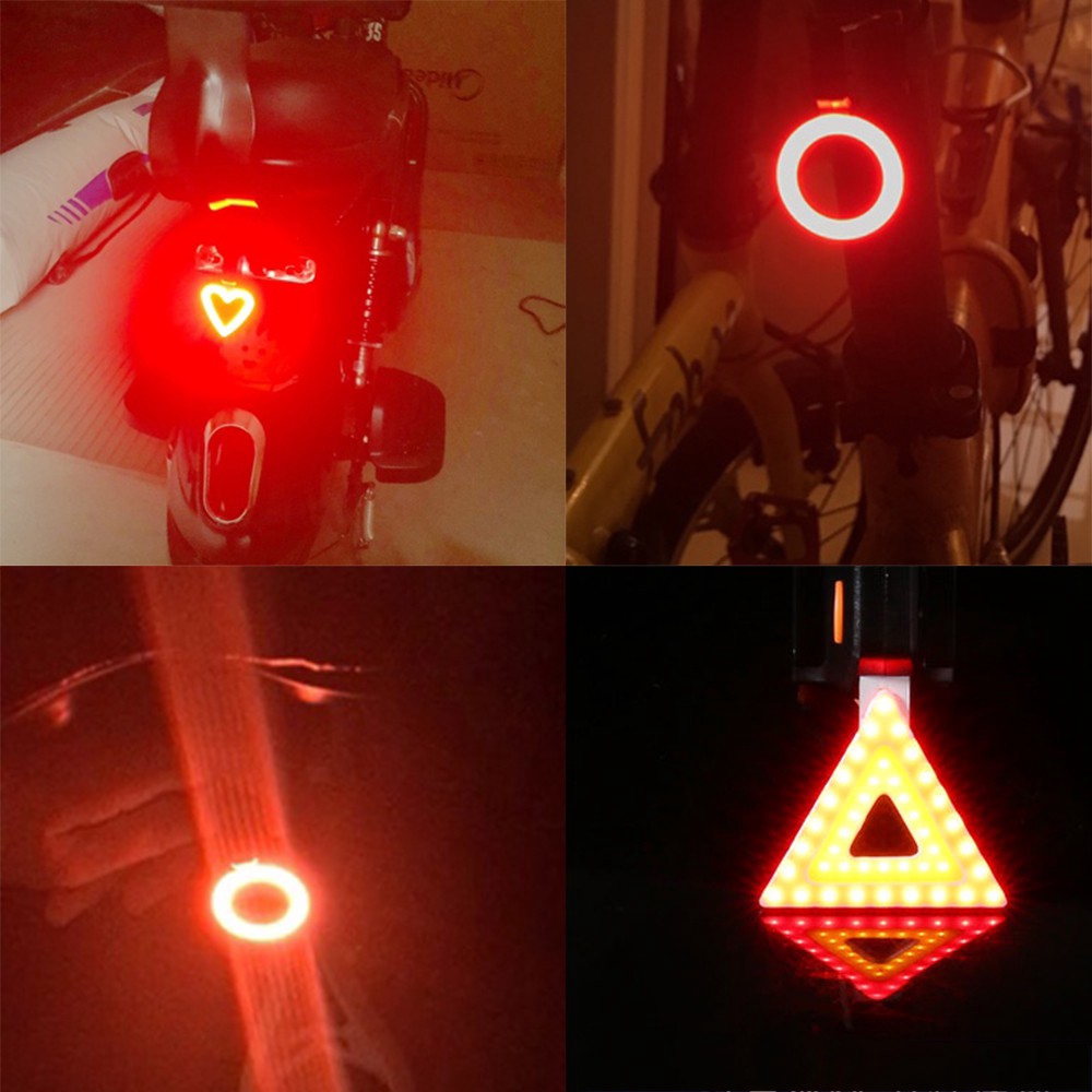 Đèn Led Sạc USB Gắn Yên Sau Xe Đạp Leo Núi