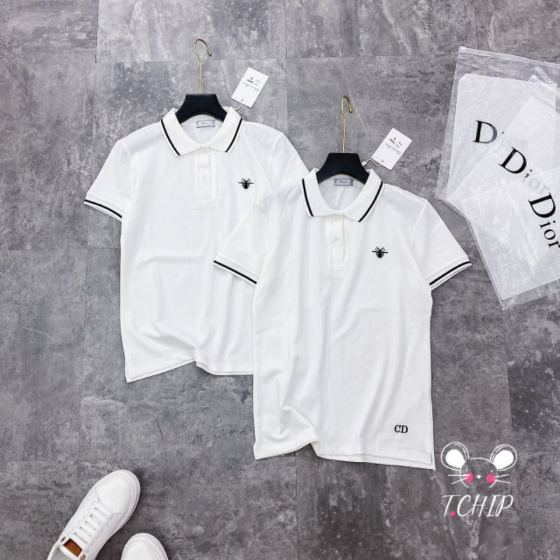 Áo phông polo thêu ong ngực hàng QCL1
