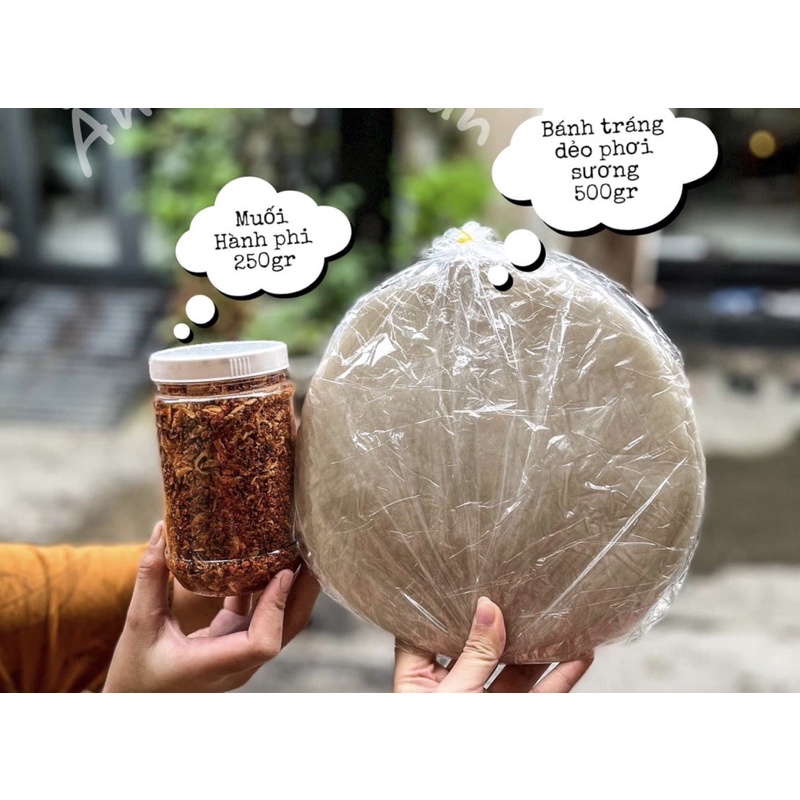 Combo bánh tráng phơi sương muối phi