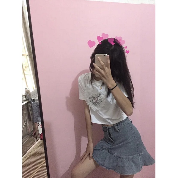 Chân chân váy jean Chữ A Lưng Cao Thời Trang Mùa Hè Mới 2021