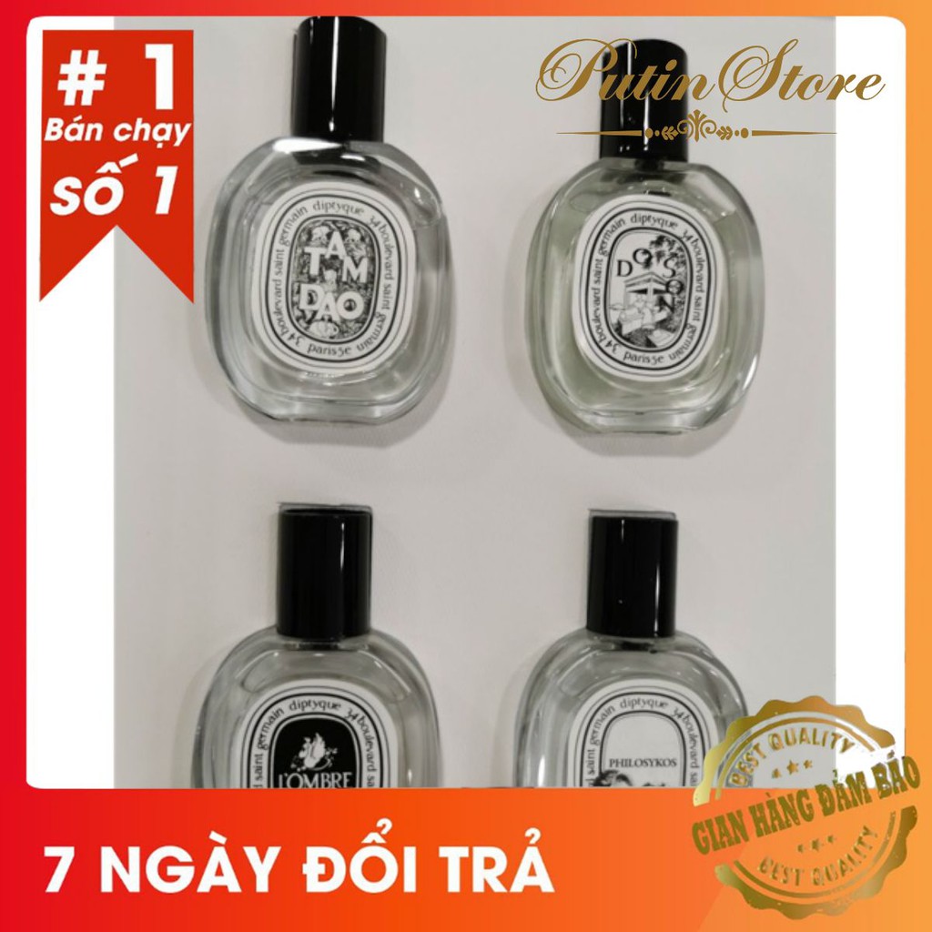 Set Bộ Nước Hoa Diptyque mini 4 chai / 10ml chai chuẩn auth