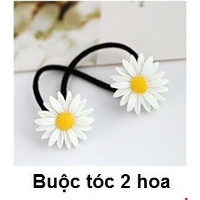 Dây buộc tóc cúc họa mi 2 hoa