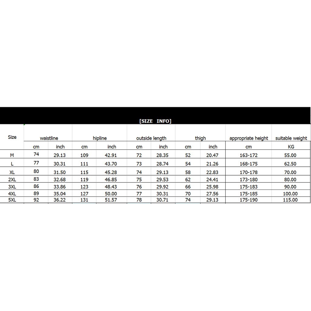Quần lửng Kanye thoáng khí thời trang mùa hè cho nam kích cỡ M-5XL