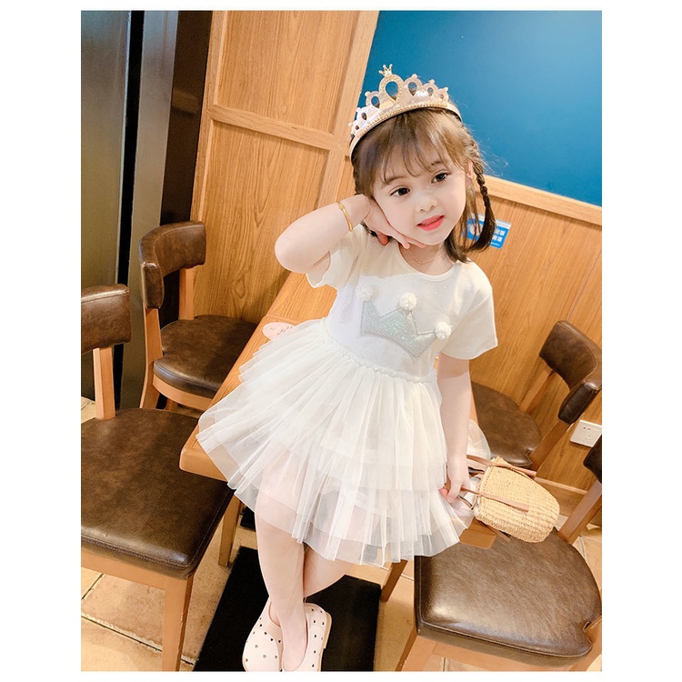 Đầm Công Chúa Thời Trang Mùa Hè Cho Bé Gái