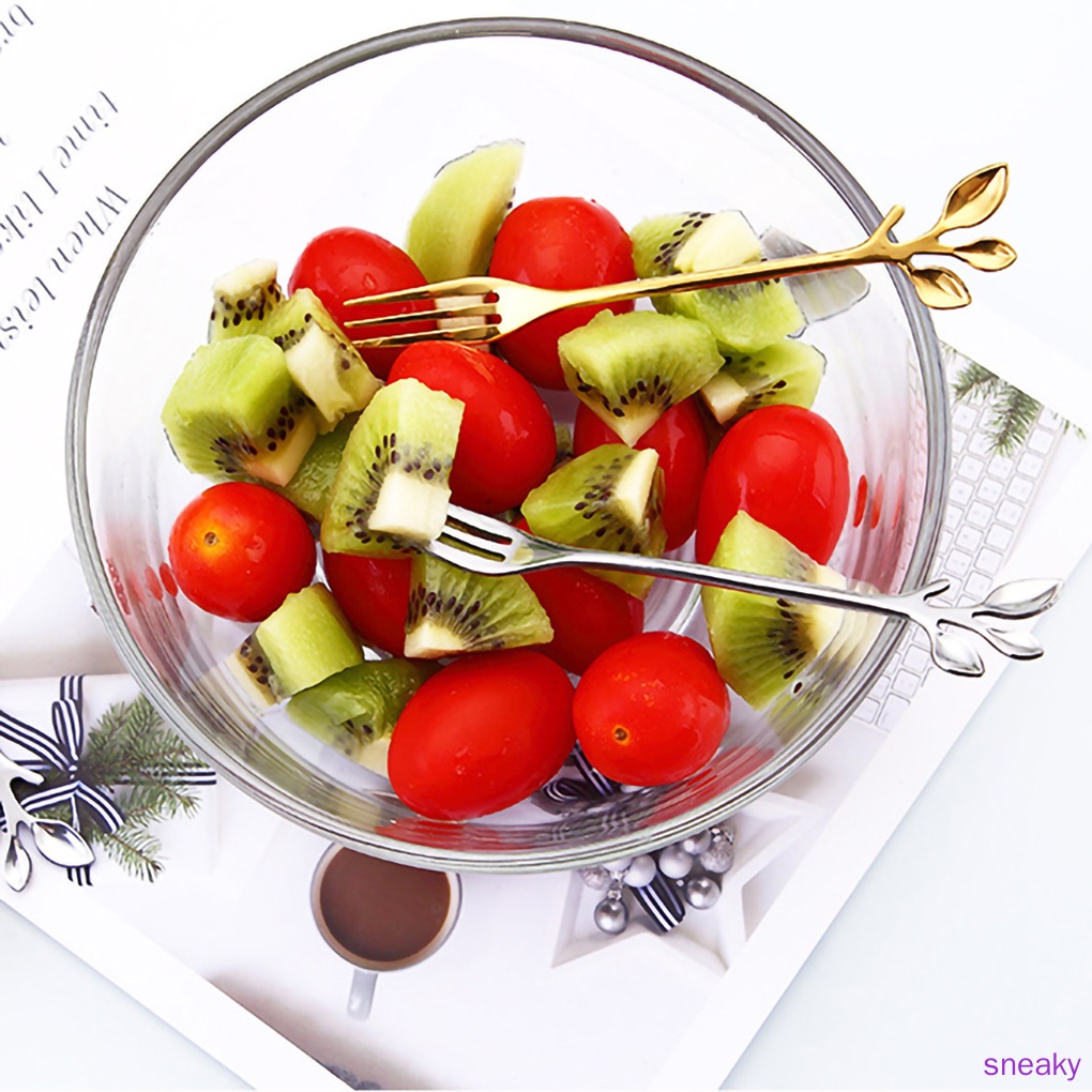 Nĩa Ăn Tráng Miệng Bằng Thép Không Gỉ Tiện Dụng Cho Nhà Hàng