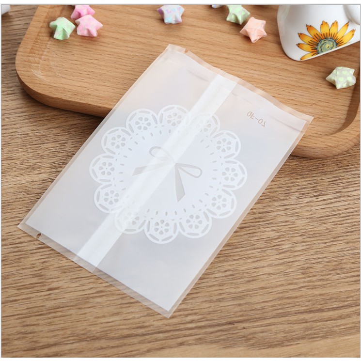 Túi đựng trà, bánh kẹo họa tiết Thắt nơ, hàn nhiệt  - VUA BAO BÌ