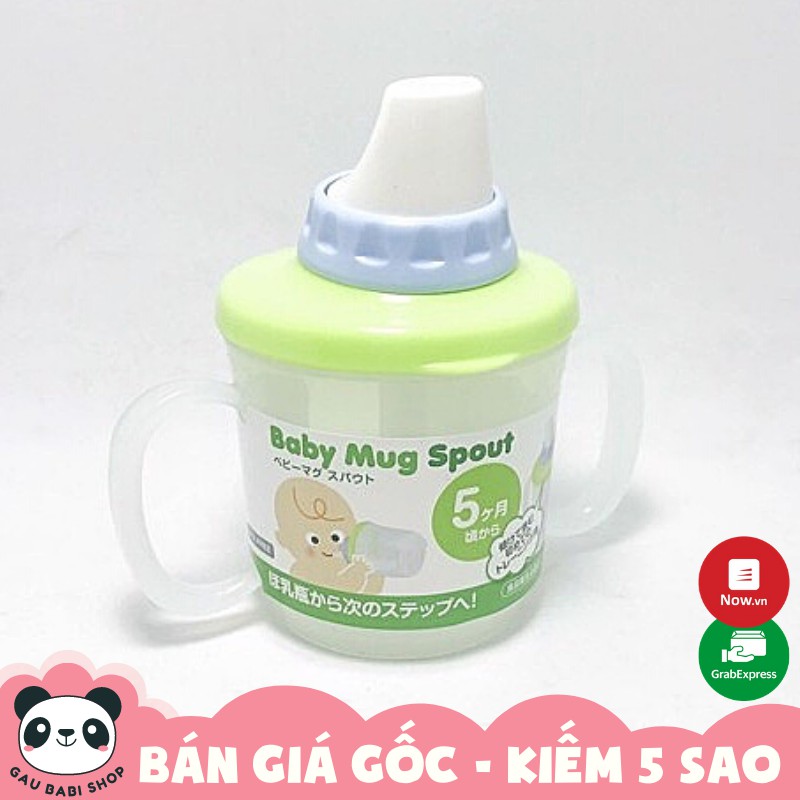 FREE SHIP !!! Cốc tập uống có vòi hút màu xanh lá nội địa Nhật Bản