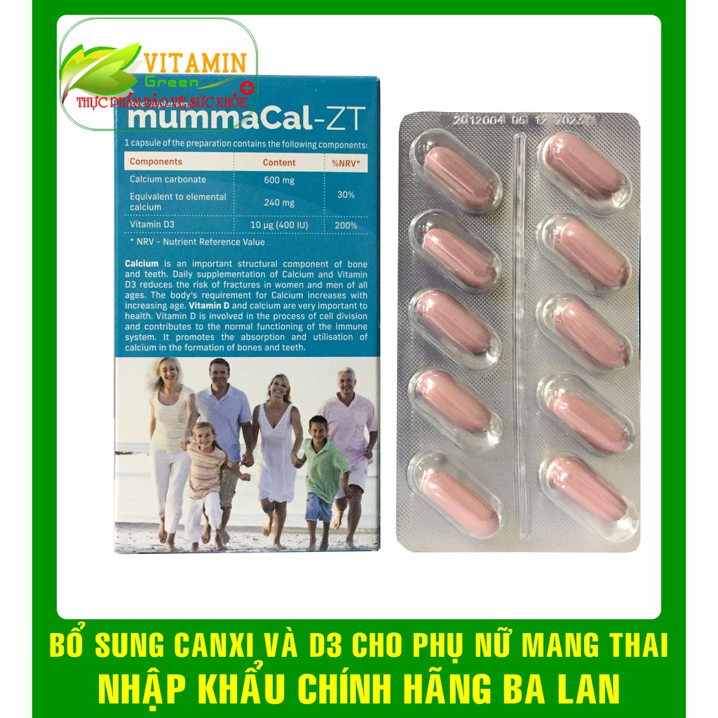 CANXI CHO BÀ BẦU MUMMACAL-ZT | NHẬP KHẨU CHÍNH HÃNG BALAN