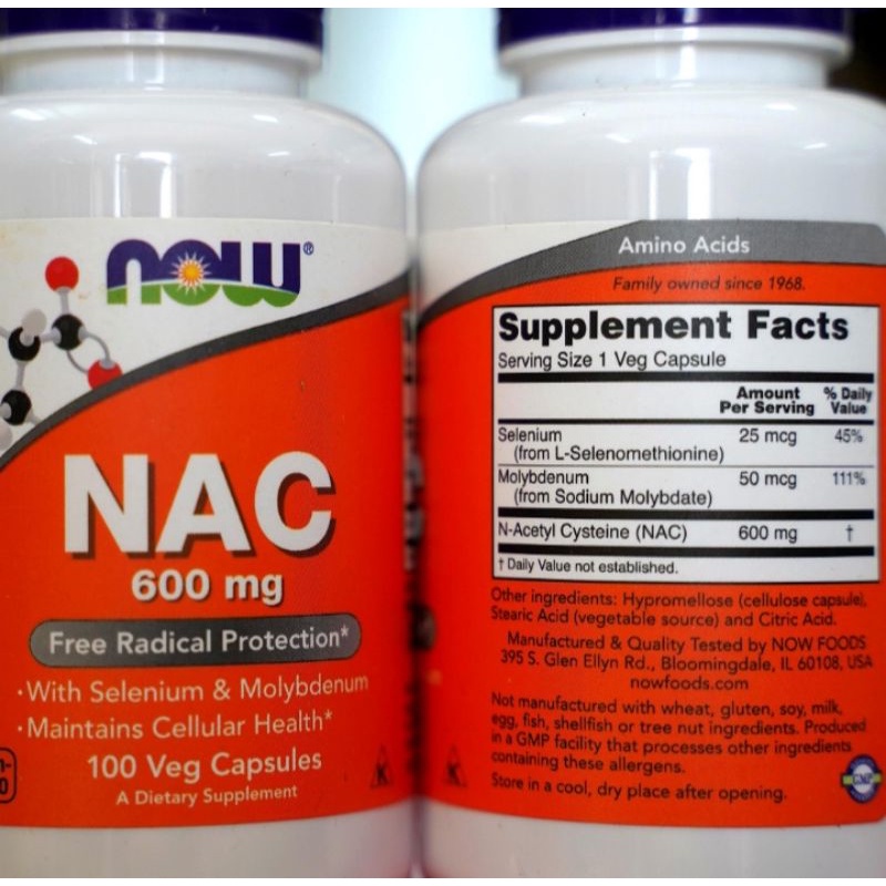 [Giá hủy diệt] [FreeShip] Thực Phẩm Giải Độc Gan Mát Gan NOW NAC 1000MG 120 Viên tại WHEYSINHVIEN.COM