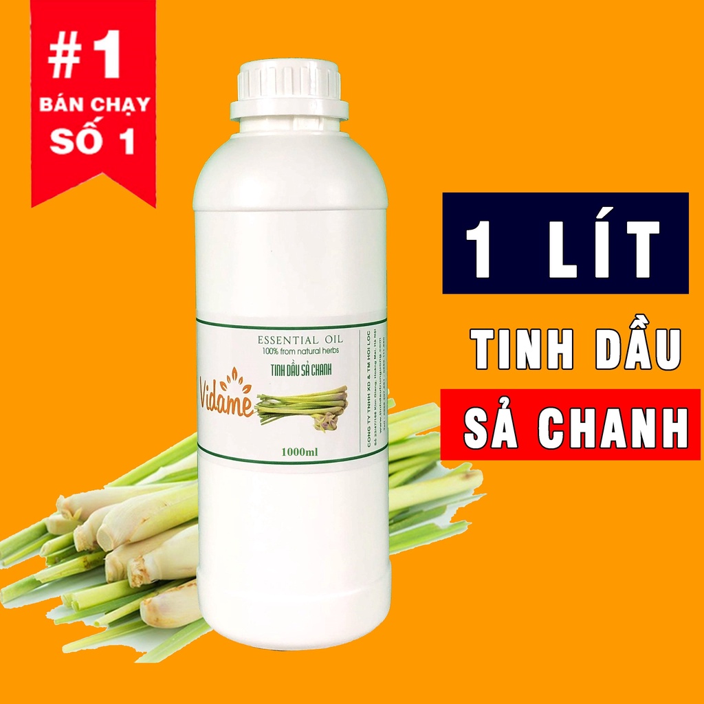 Tinh Dầu Thiên Nhiên Thơm Phòng 1 lít, Nhiều Mùi - Hàng Chính Hãng VIDAME, Giá Bán Sỉ Cho Khách Buôn