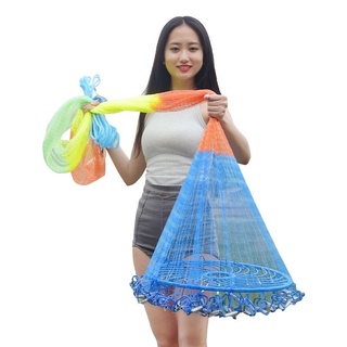 Chài Đánh Cá Đĩa Bay 5 màu sợi cước chất lượng
