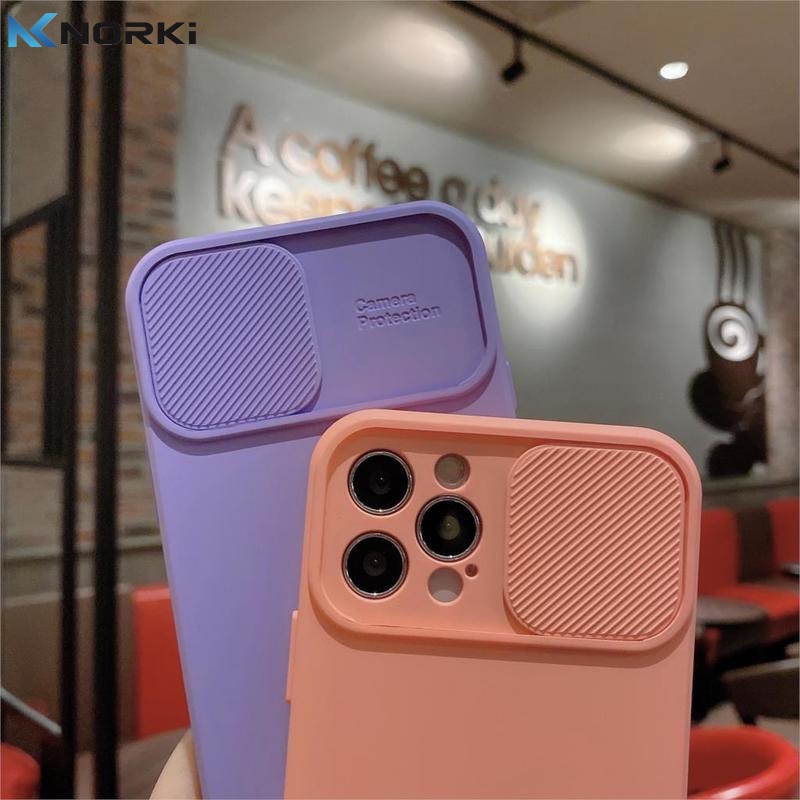 Ốp Điện Thoại Silicon Mềm Màu Kẹo Bảo Vệ Camera Cho iPhone 13 Pro Max 14Plus 13Pro 14Pro