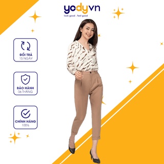 Quần YODY Nữ Baggy gấu lơ vê cá tính sang trọng QAN3183