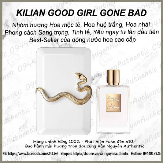 VanNguyenAuthentic - Nước hoa Kilian Good Girl Gone Bad