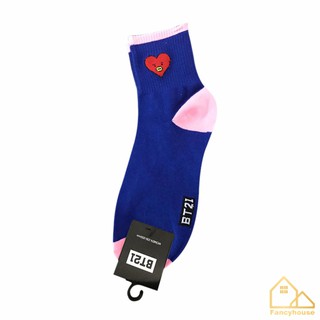 FH KPOP Cartoon BT21 Pattern Medium Stockings BTS Bantan Boys Winter School