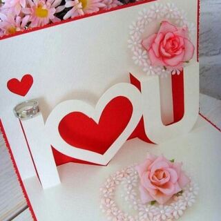 💝💕 Thiệp I Love You 3D nổi 💝💕