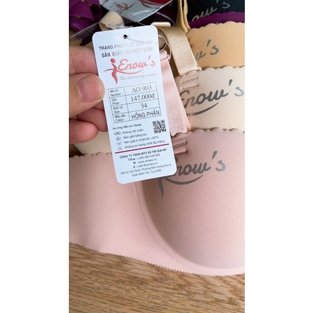 Áo ngực enou's chính hãng , Áo lót nữ Su đúc ngang có gọng Mút vừa