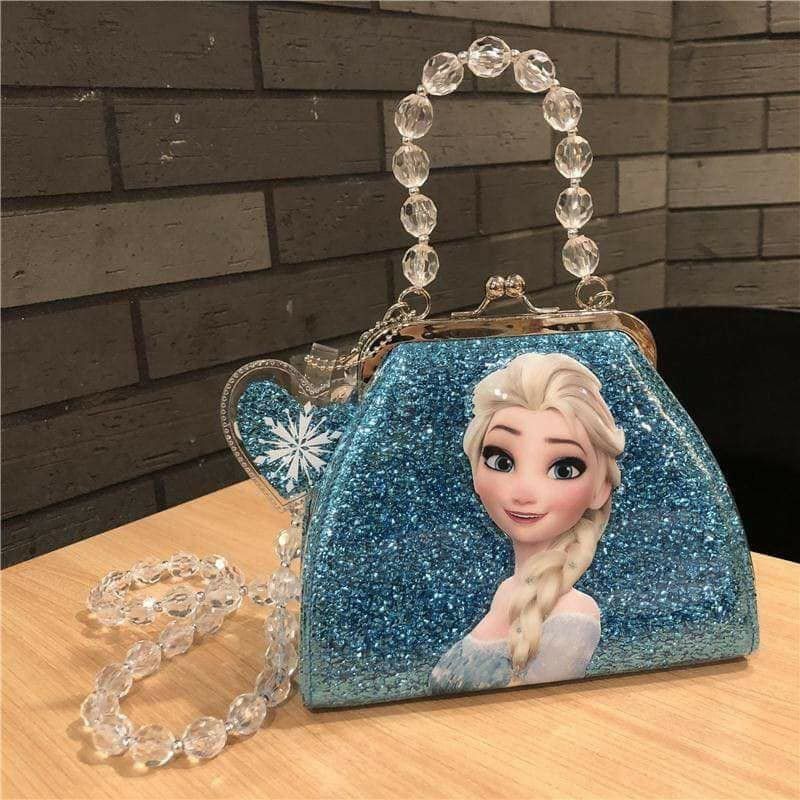 Túi Xách Elsa Cao Cấp Dáng Hộp Chính Hãng Disney Cho Bé Gái