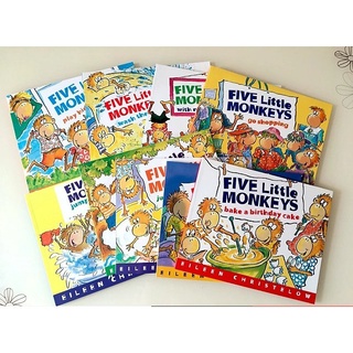 [Freeship]Bộ Nhập - Full 9c + Mp3 - Five Little Monkey