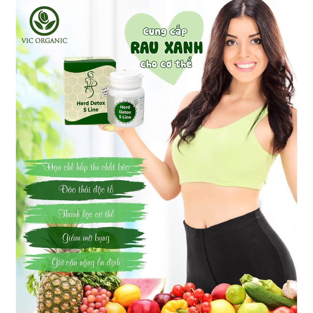 Detox Cell Herd S Line Chính Hãng Giúp Giảm Cân Giảm Mỡ Bụng Nhanh An Toàn