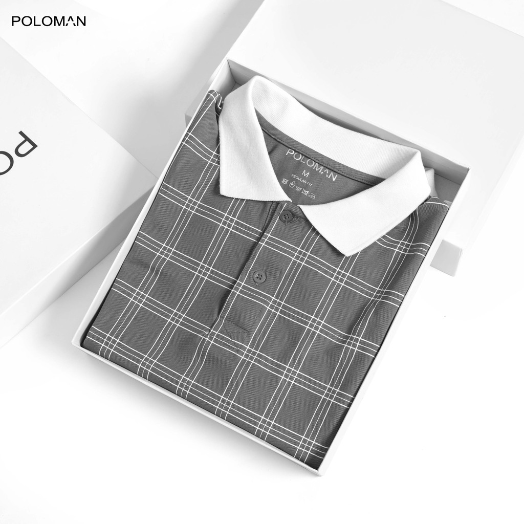 Áo Polo nam cổ bẻ FOTE in toàn thân vải cá sấu Cotton xuất xịn, chuẩn form,sang trọng-lịch lãm P53 - POLOMAN | BigBuy360 - bigbuy360.vn