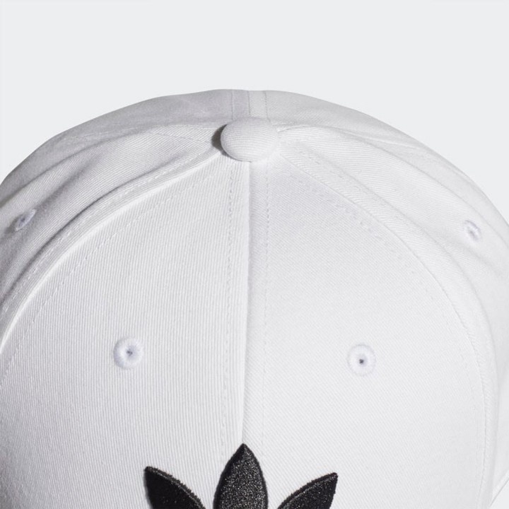 Mũ Nón Adidas Trefoil Baseball White Cap Full Tag Code