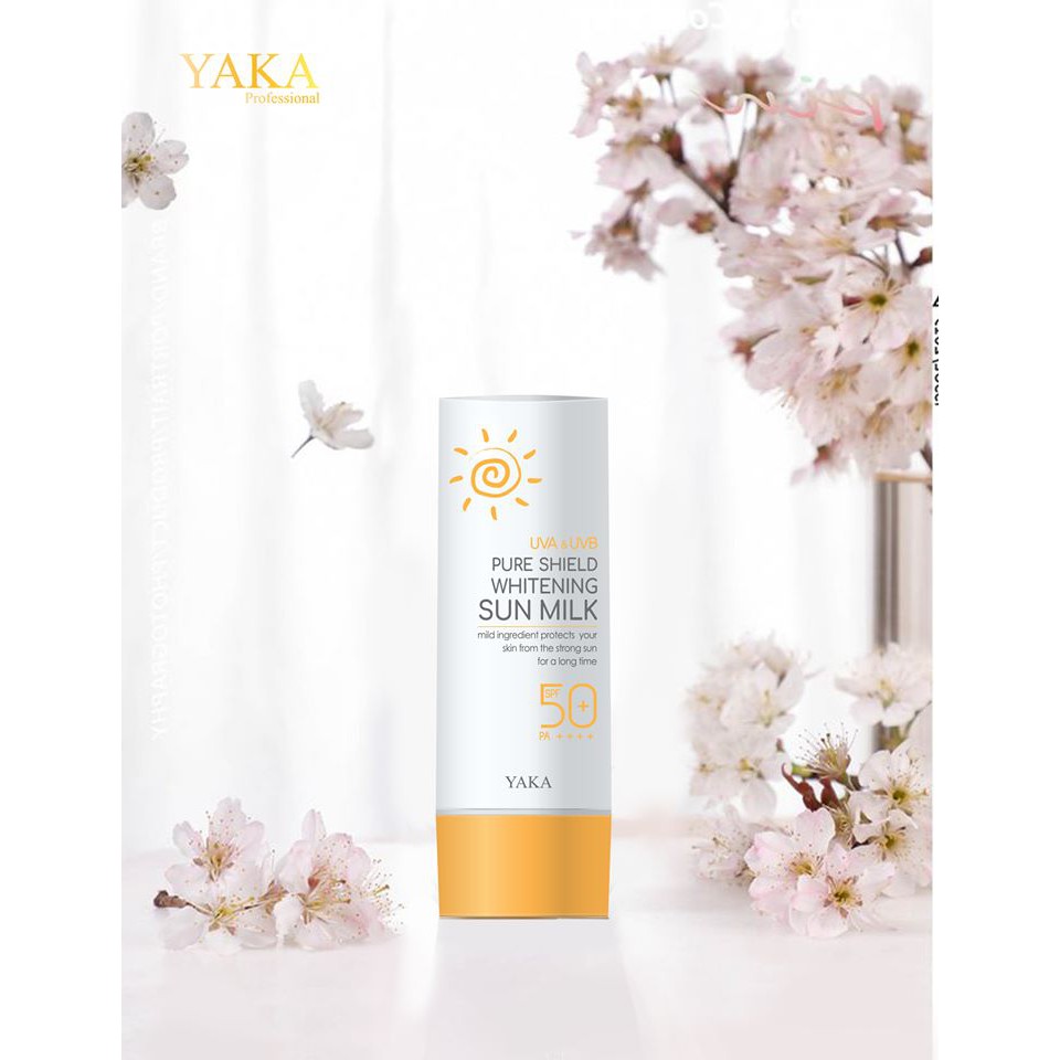 [ Chính hãng ] Sữa chống nắng dưỡng trắng Yaka Hàn Quốc Pure Shield Whitening Sun Milk SPF 50+/ PA++++