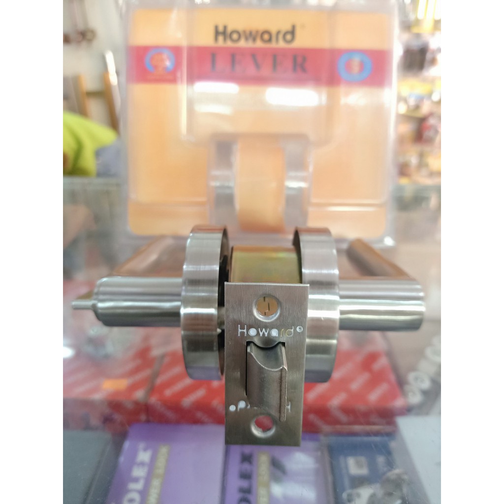 Khóa tròn gạt Howard inox màu trắng inox - BH 24 tháng