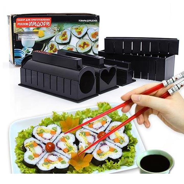 Bộ 10 món làm sushi nhiều hình nhựa cao cấp - BX0530
