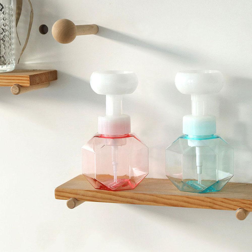 Chai Đựng Xà Phòng Dạng Lỏng 300ml Có Thể Bơm Đầy Lại Thiết Kế Hình Bông Hoa