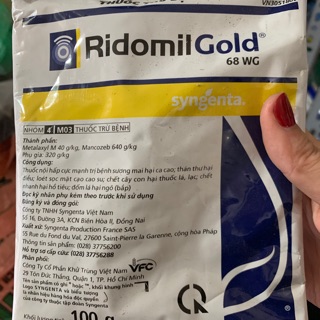 Thuốc trừ nấm bệnh Ridomil Gold 68WG 100g