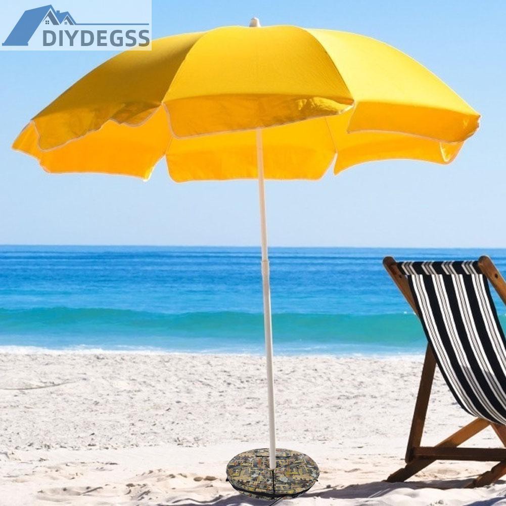 Diydegss2 Tent Base Sandbag Round Sandbag with Side Slot Opening for Outdoor Beach