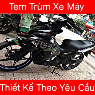 Tem Trùm Exciter 135 Đen Gucci