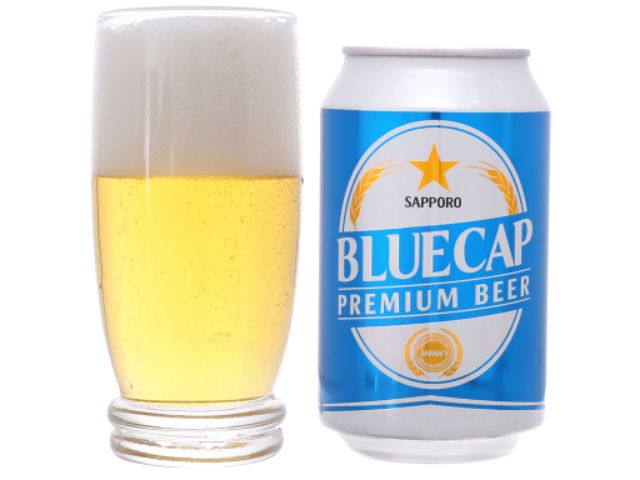 LỐC 6 LON BIA SAPPORO BLUE CAP 330ML TT  2/4/20