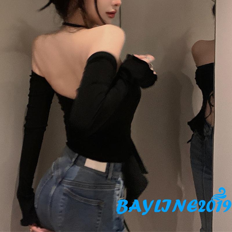 Áo Croptop Hai Dây Màu Sắc Trơn Thiết Kế Dây Rút Thời Trang Mùa Hè Cho Nữ